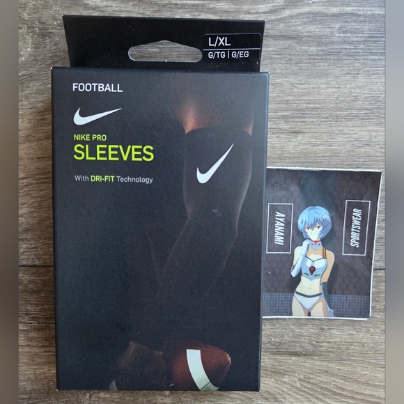 Nike Pro Dri-Fit 3.0 Football Sleeves Black - Picture 2 of 2
